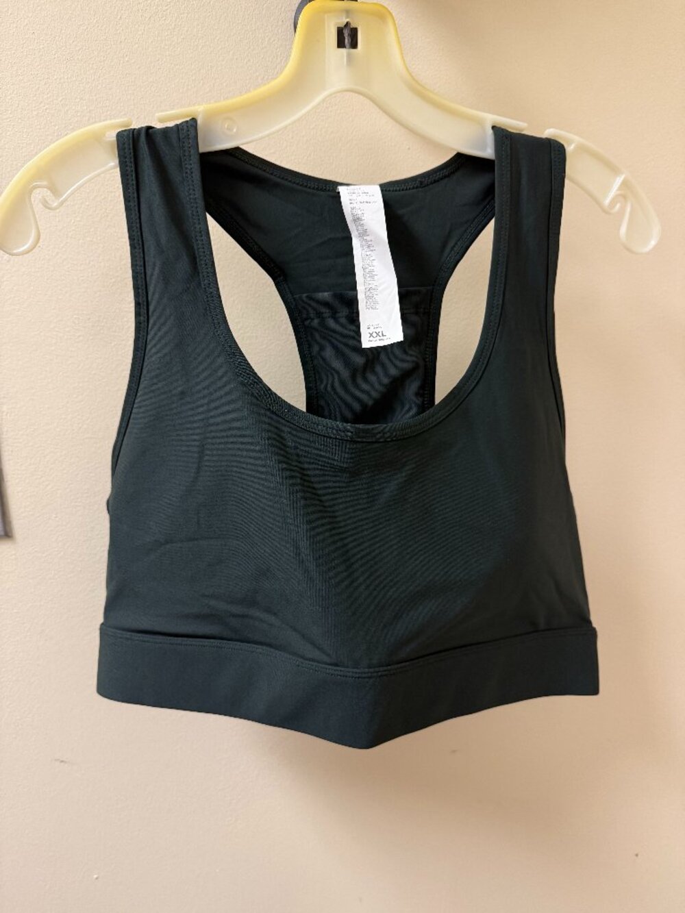 Fabletics Sports Bra - XXL - Dark Green - NWT - Racerback Activewear